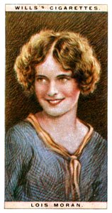 Lois Moran, Amerikaanse actrice, 1928 door WD and HO Wills