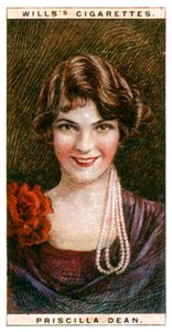 Priscilla Dean 1896-1987, Amerikaanse actrice, 1928 door WD and HO Wills