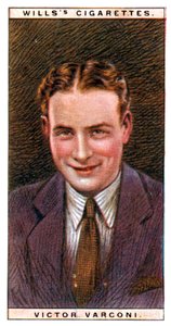 Victor Varconi 1891-1976, Hongaarse acteur, 1928 door WD and HO Wills