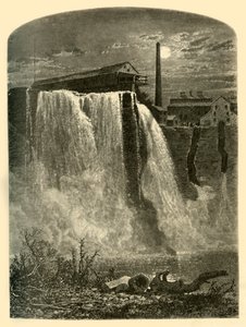 West Side, Upper Falls van de Genesee, 1874 door W.H. Morse