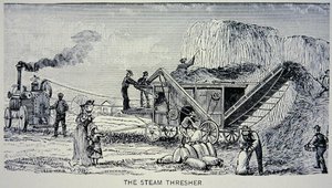 Stoomdorsmachine, uit 