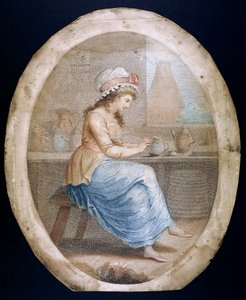 Het Staffordshire Meisje, eind 18e-begin 19e eeuw door WN Gardner