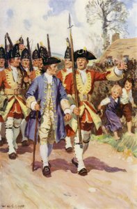 "De hele dag marcheerden de sergeant en de jonge soldaat samen" door W.R.S. (after) Stott