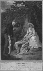 Zoals je het leuk vindt. Act 4. Scene 3. Forest of Arden, - Rosalind, Celia & Oliver, 1798