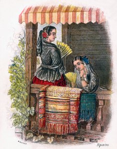 Spaans meisje, 1809 door W. Dickes