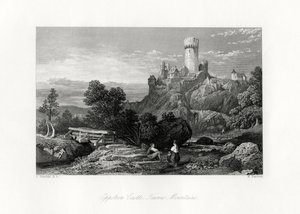 Kasteel Eppstein, Taunusgebergte, Duitsland, 19e eeuw door W. Forrest
