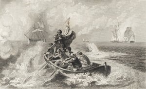 Slag bij Lake Erie door John Ward Dunsmore