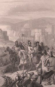 Maarschalk de Boucicault dwingt Sultan Bayezid het beleg van Constantinopel te stoppen door John Ward Dunsmore