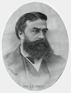 Portret van Giovanni Battista Donati (1826-1873), Italiaanse wiskundige en astronoom door John Ward Dunsmore