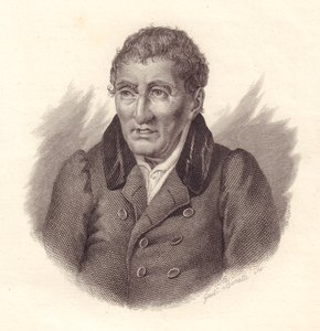 Portret van Italiaanse dichter Jacopo Vittorelli (1749-1835), kopergravure door Bonatti