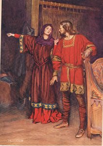 Gertrude onthult dat Hamlet Polonius heeft vermoord, uit 