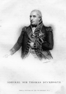 Sir John Thomas Duckworth 1747-1817, Britse marineofficier, 1837
