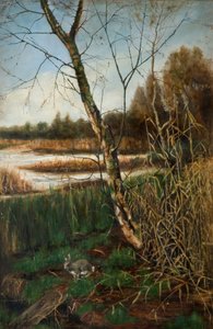 Herfst bij Olton Mill, 19e eeuw door W. H. Middleton