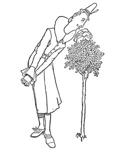 Alle zorgen en verdriet werden vergeten door hem die de geur inademde door William Heath Robinson
