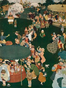 De Kermisdag, 19e eeuw, 1925 door William Heath Robinson