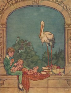 We Brengen Hem Twee Kleintjes, Een Broer en Een Zus, ca. 1930 door William Heath Robinson