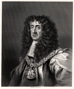 Karel II, koning van Groot-Brittannië en Ierland, 19e eeuw door W. Holl