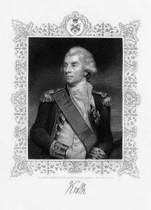 George Keith Elphinstone, 1e Burggraaf Keith, Britse admiraal, 19e eeuw door W. Holl