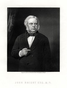 John Bright, Brits radicaal en liberaal staatsman, 19e eeuw door W. Holl