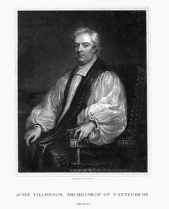 John Tillotson, aartsbisschop van Canterbury door W. Holl