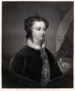 Mary Stuart, Koningin van de Schotten, 19e eeuw door W. Holl