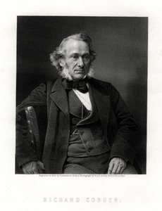 Richard Cobden, Britse fabrikant, Radicaal en Liberaal staatsman, 19e eeuw door W. Holl
