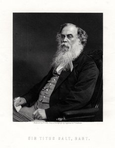 Sir Titus Salt, Britse fabrikant en weldoener, 19e eeuw door W. Holl