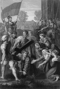 De val op de weg naar Calvarie, ca. 1820s door W. Holl