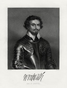 Thomas Wentworth, 1e Graaf van Strafford 1593-1641, 19e eeuw door W. Holl