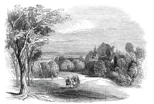 Schloss Rosenau, nabij Coburg - uit de tekening van Zijne Koninklijke Hoogheid Prins Albert