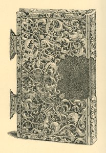 Zilveren vergulde boekomslag, 1881 door W Jones