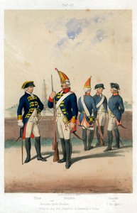 Duitse militaire uniformen, 1740-1786 door W Korn