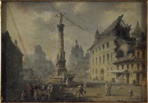 Place du Châtelet, in 1809 door W. Lebelle