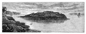 Bare Island, Botany Bay, New South Wales, Australië, 1886 door W. Macleod