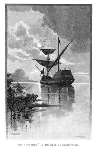 De Duyfken in de Golf van Carpentaria, Australië door W. Mollier