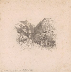 Hannibal die de Alpen passeert (vignetten) door W. R. Smith