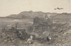 Kasteel van Harlech, Noord-Wales door W. R. Smith