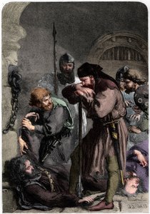 Dood van Richard II, 1861 door W Thomas