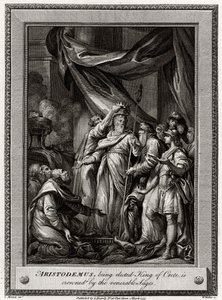 Aristodemus, gekozen tot Koning van Kreta, wordt gekroond door de eerbiedwaardige Wijzen, 1777