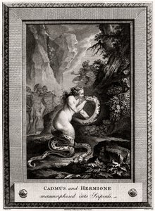 Cadmus en Hermione, veranderd in slangen, 1776