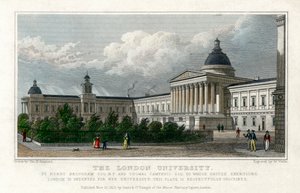 De Universiteit van Londen, 1828 door W. Wallis