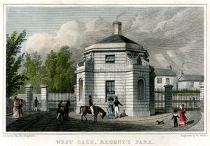 West Gate, Regents Park, Londen, 19e eeuw
