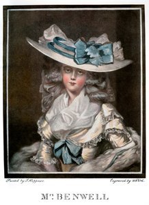 Portret van Mary Benwell, c1785, 1901 door W Ward