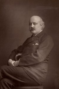 (Charles) Hubert (Hastings) Parry (1848-1918) (woodburytype) door W. and D. (after) Downey
