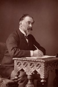 Frederick Harrison (1831-1923) Engels jurist en positivistisch filosoof door W. and D. (after) Downey