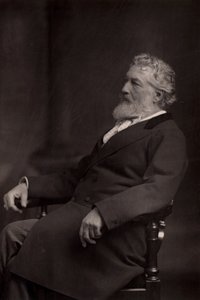 Frederick of Frederic, Lord Leighton (1830-1896) Engelse schilder en beeldhouwer geboren in Scarborough, Yorkshire. President van de Royal Academy 1878-1896. (woodburytype)