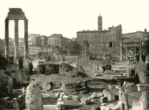 Algemeen overzicht van het Forum, Rome, Italië, 1895 door W and S Ltd