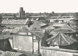 Algemeen overzicht van de ruïnes van de Kathedraal, Tien-Tsin, China door W and S Ltd