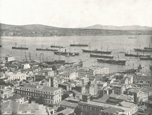 De Bosporus richting Scutari, Constantinopel, Ottomaanse Rijk, 1895 door W and S Ltd