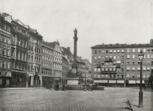 De Karolinenplatz, München, Duitsland, 1895 door W and S Ltd